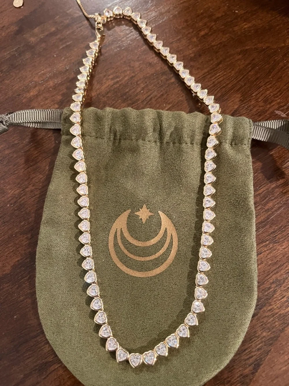 Jane Win heart tennis necklace - Picture 2 of 5